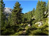 Rifugio Pederü - Sasso delle Dieci / Zehnerspitze